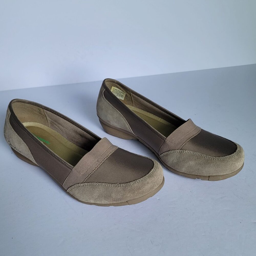 Skechers Relaxed Fit Memory Foam Mixed Suede Loafer Shoes. Size 10